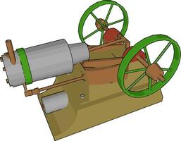 básico partes do motores vetor ou cor ilustração