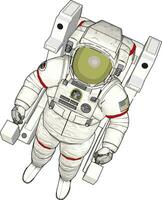 vetor ilustração do a astronauta branco fundo
