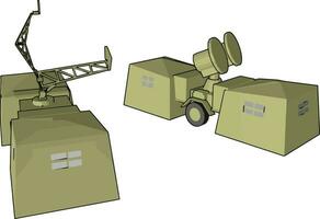 moderno usar do radar cenário vetor ou cor ilustração