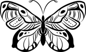 tatuagem do uma borboleta , ilustração, vetor em uma branco fundo.