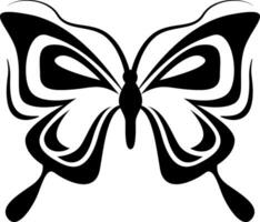 borboleta asas tatuagem, tatuagem ilustração, vetor em uma branco fundo.