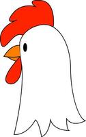 desenhando do uma galinha vetor ou cor ilustração