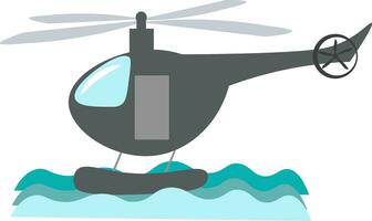 uma helicóptero, vetor ou cor ilustração.