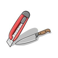 cortador com faca ilustração vetor