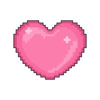 pixel amor ilustração vetor