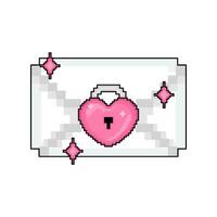pixel amor ilustração vetor