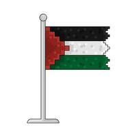 livre bandeira Palestina ilustração vetor