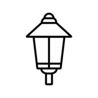 luminária jardim ícone Projeto vetor modelo
