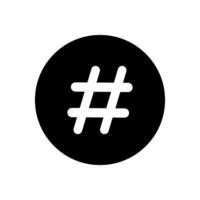 hashtag ícone Projeto vetor modelo