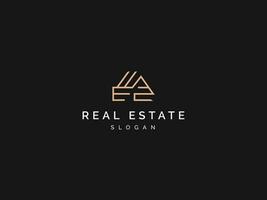 real Estado logotipo moderno estilo mínimo impressionante na moda vetor modelo. simples linha arte Projeto casa construção prédio. pode estar usar para empresa, apartamento, negócios.