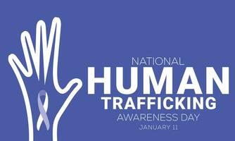 nacional humano tráfico consciência dia. fundo, bandeira, cartão, poster, modelo. vetor ilustração.