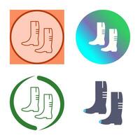 ícone de vetor de botas de jardinagem