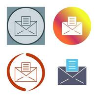 ícone de vetor de documentos de e-mail