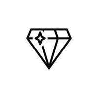 diamante ícone Projeto vetor modelo