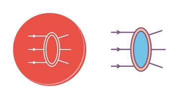 ícone de vetor de refração