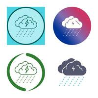 ícone de vetor de dia chuvoso