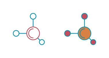 ícone de vetor de molécula