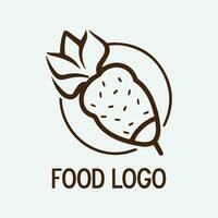 design de logotipo de alimentos vetor