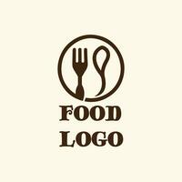 Comida logotipo Projeto vetor imagem