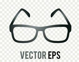 par do dois lentes e gradiente Preto óculos ícone vetor