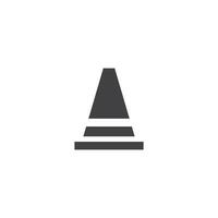 ícone de cone de tráfego vetor