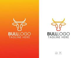 design do logotipo do touro vetor