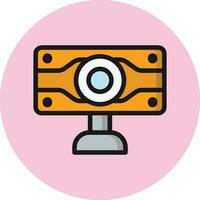 ilustração de design de ícone de vetor de webcam