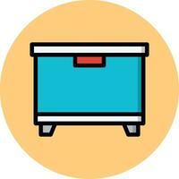 ilustração de design de ícone de vetor de freezer