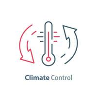 clima ao controle sistema, resfriamento ou aquecimento, geladeira armazenamento, mudança temperatura, ar condicionamento vetor