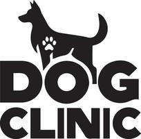 cachorro clínica vetor logotipo ilustração 4