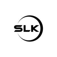 slk carta logotipo projeto, inspiração para uma único identidade. moderno elegância e criativo Projeto. marca d'água seu sucesso com a impressionante isto logotipo. vetor