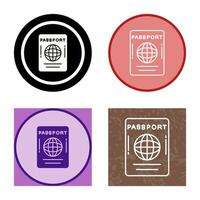 ícone de vetor de passaporte