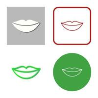 ícone de vetor de lábios