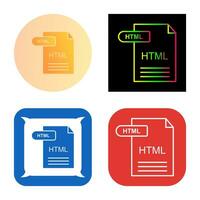 ícone do vetor html