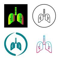 ícone de vetor de pulmão