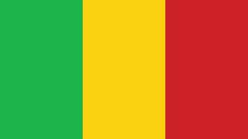 nacional bandeira do mali. oficial cores, preciso proporções, e plano vetor ilustração eps10