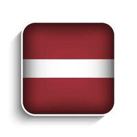 vetor quadrado Letônia bandeira ícone