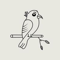 um desenho de linha contínua de pombos voadores. símbolo de dois pássaros de amor de paz e liberdade em estilo linear simples. conceito para curso editável do ícone do movimento trabalhista nacional. ilustração vetorial vetor
