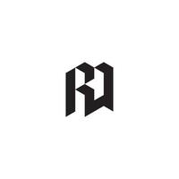 rq geométrico e futurista conceito Alto qualidade logotipo Projeto vetor