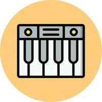 ilustração de design de ícone de vetor de piano