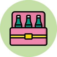 Cerveja caixa vetor ícone Projeto ilustração