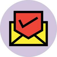 verificado o email vetor ícone Projeto ilustração