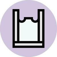 ilustração de design de ícone de vetor de saco plástico
