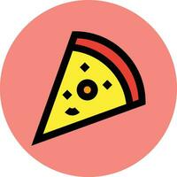 ilustração de design de ícone de vetor de pizza