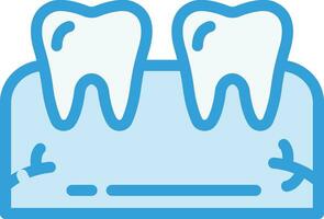 ilustração de design de ícone de vetor de dentes