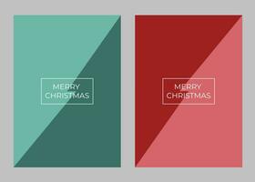 cumprimento cartão minimalista com uma Natal tema dentro uma geométrico estilo vetor