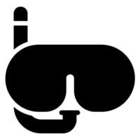 ícone de glifo de snorkel vetor