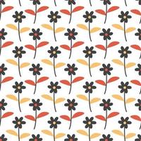 papel digital minúsculo de padrão floral sem costura vetor
