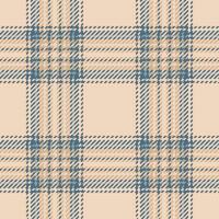 tecido padronizar fundo do desatado textura tartan com uma xadrez Verifica vetor têxtil.