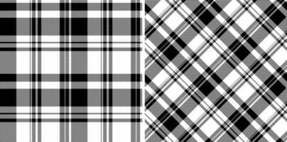 tartan textura têxtil do tecido padronizar Verifica com uma desatado fundo vetor xadrez.